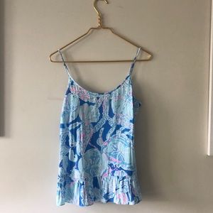 Lilly Pulitzer Blue Jellyfish Tank Top
